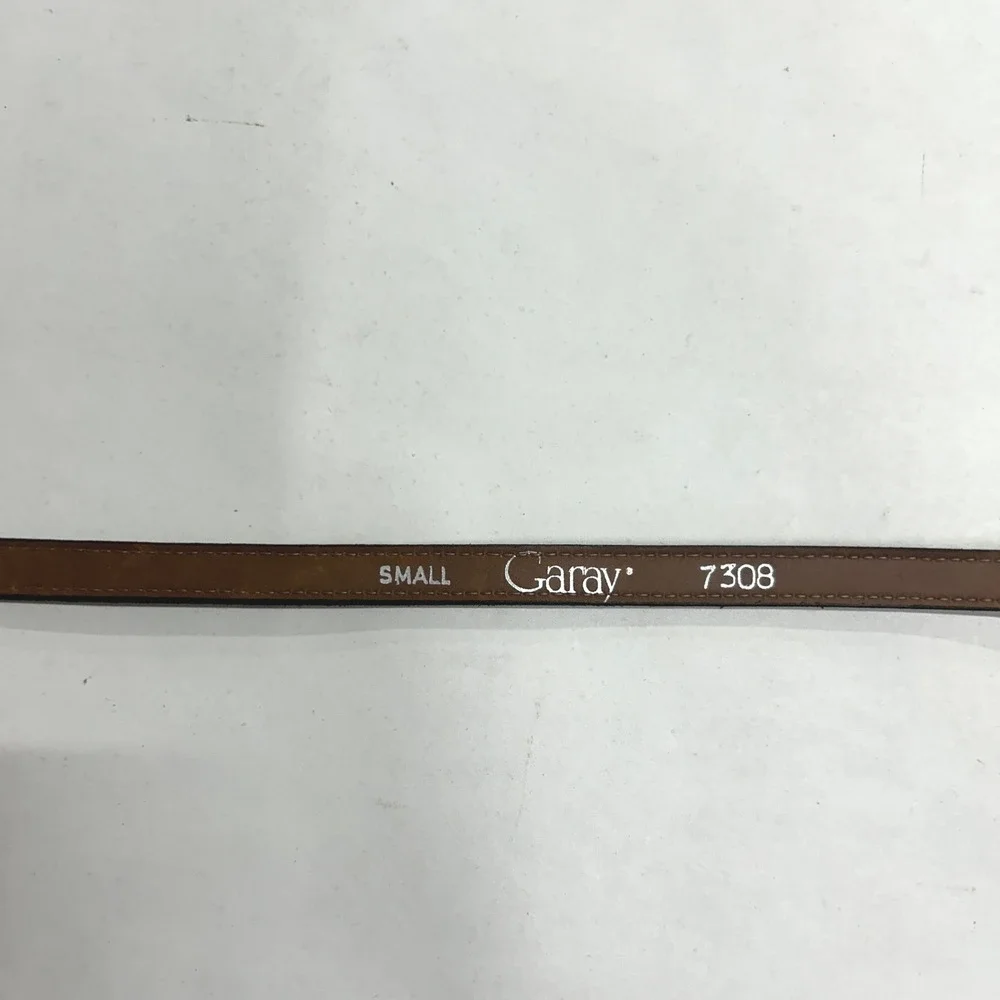 Garay Skinny Suede D-Ring Belt Size Small Cognac Brown Boho Dark Academia Style